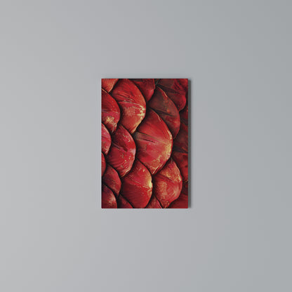 RUBY PETAL DANCE Vertical Canvas Print