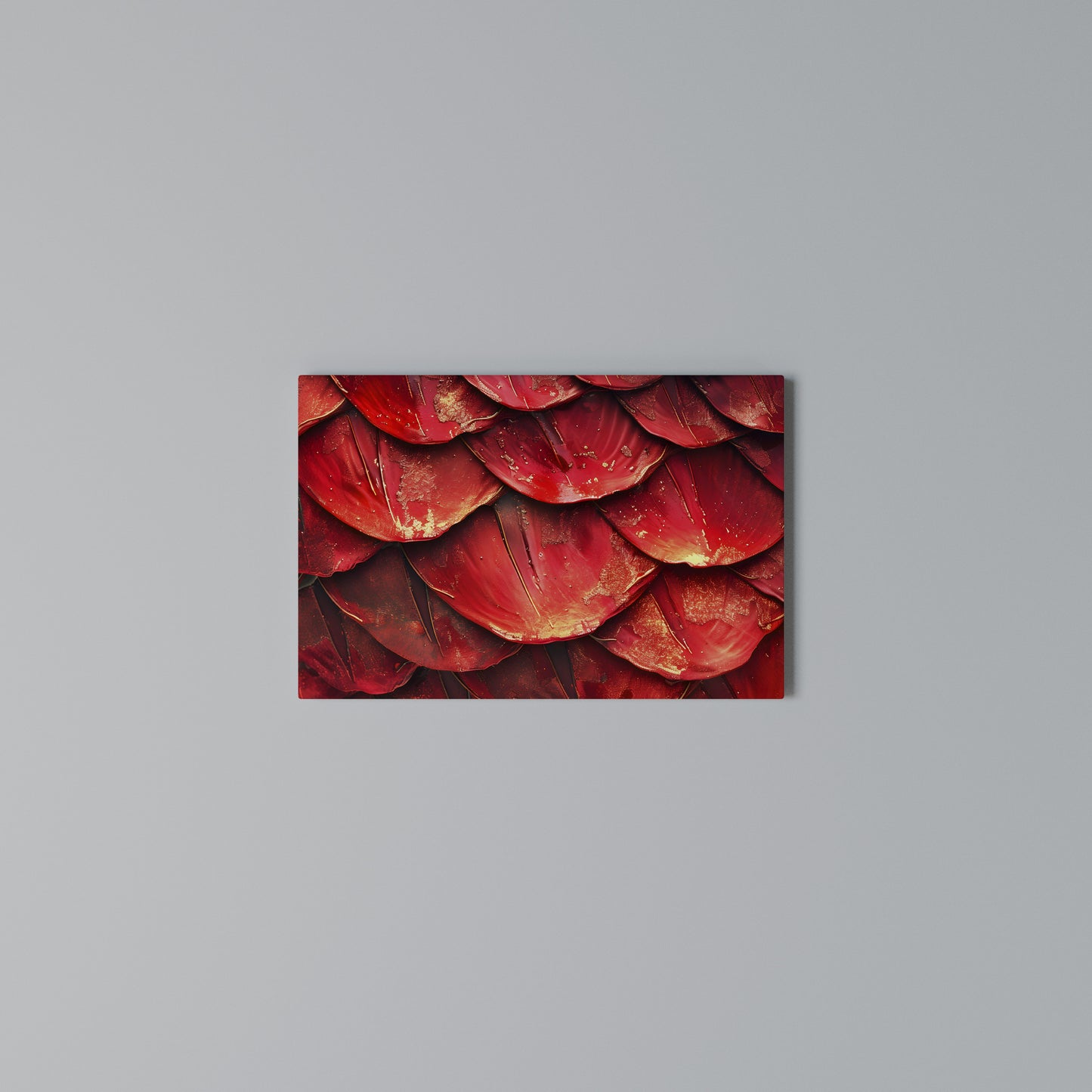 RUBY PETAL DANCE Horizontal Canvas Print