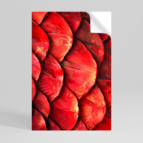 RUBY PETAL DANCE Peel and Stick Vertical Poster