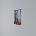 TRANQUIL RED ELEGANCE Vertical Canvas Print