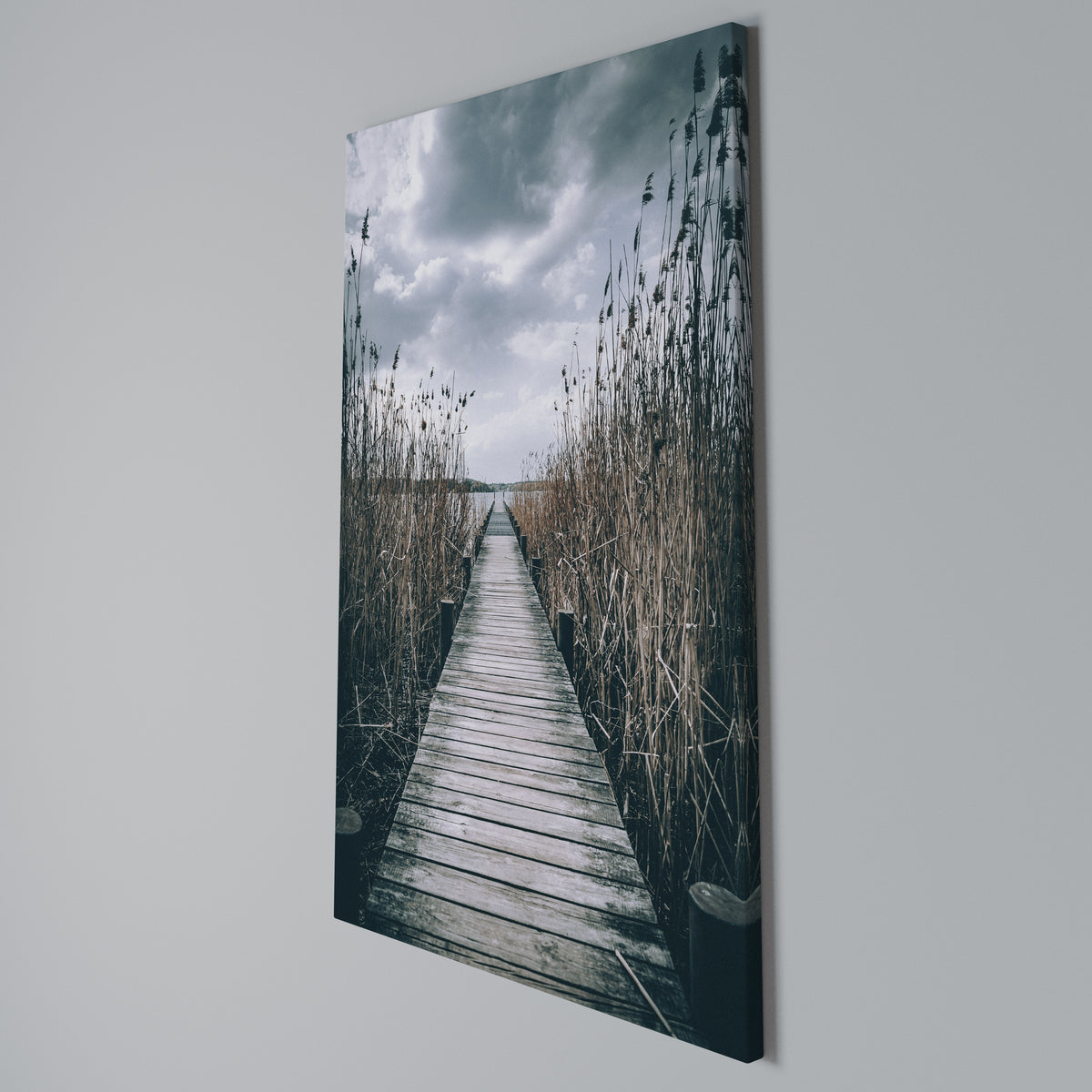 GAZE INTO STILLNESS Vertical Canvas Print