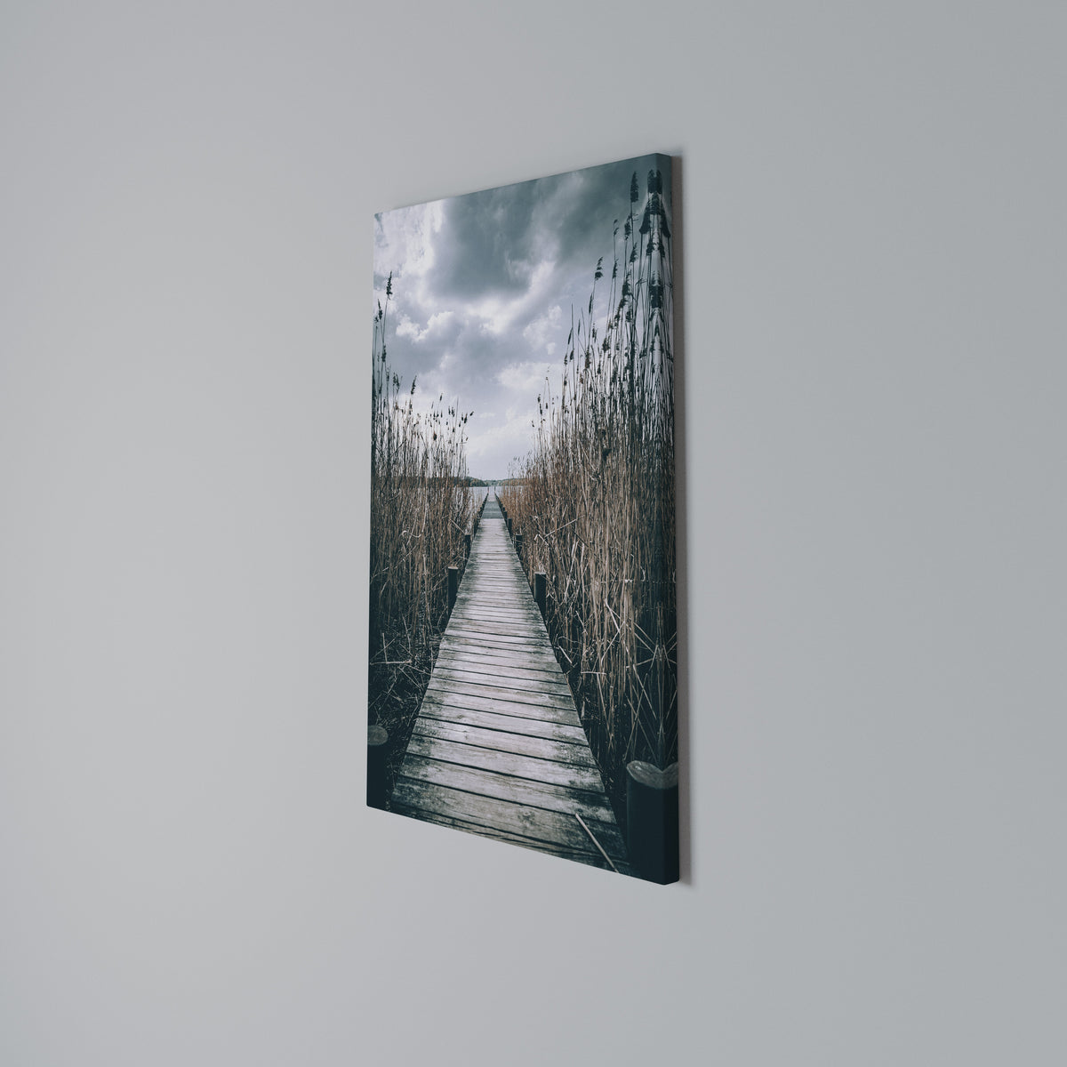 GAZE INTO STILLNESS Vertical Canvas Print