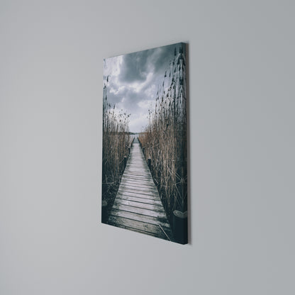 GAZE INTO STILLNESS Vertical Canvas Print