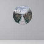 GAZE INTO STILLNESS Round Wall Art
