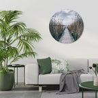 GAZE INTO STILLNESS Round Wall Art
