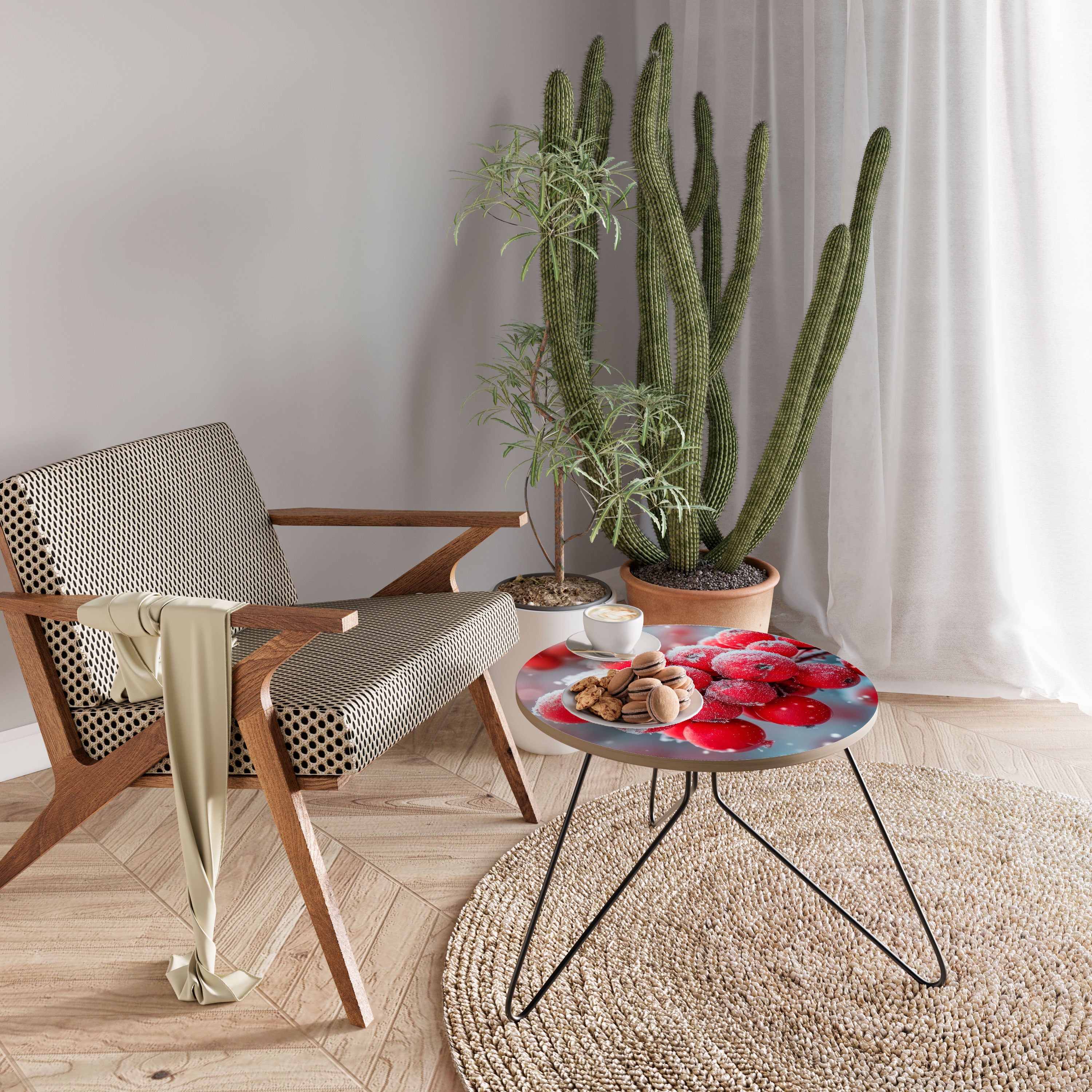 WINTER'S CRIMSON TREASURES Soffbord