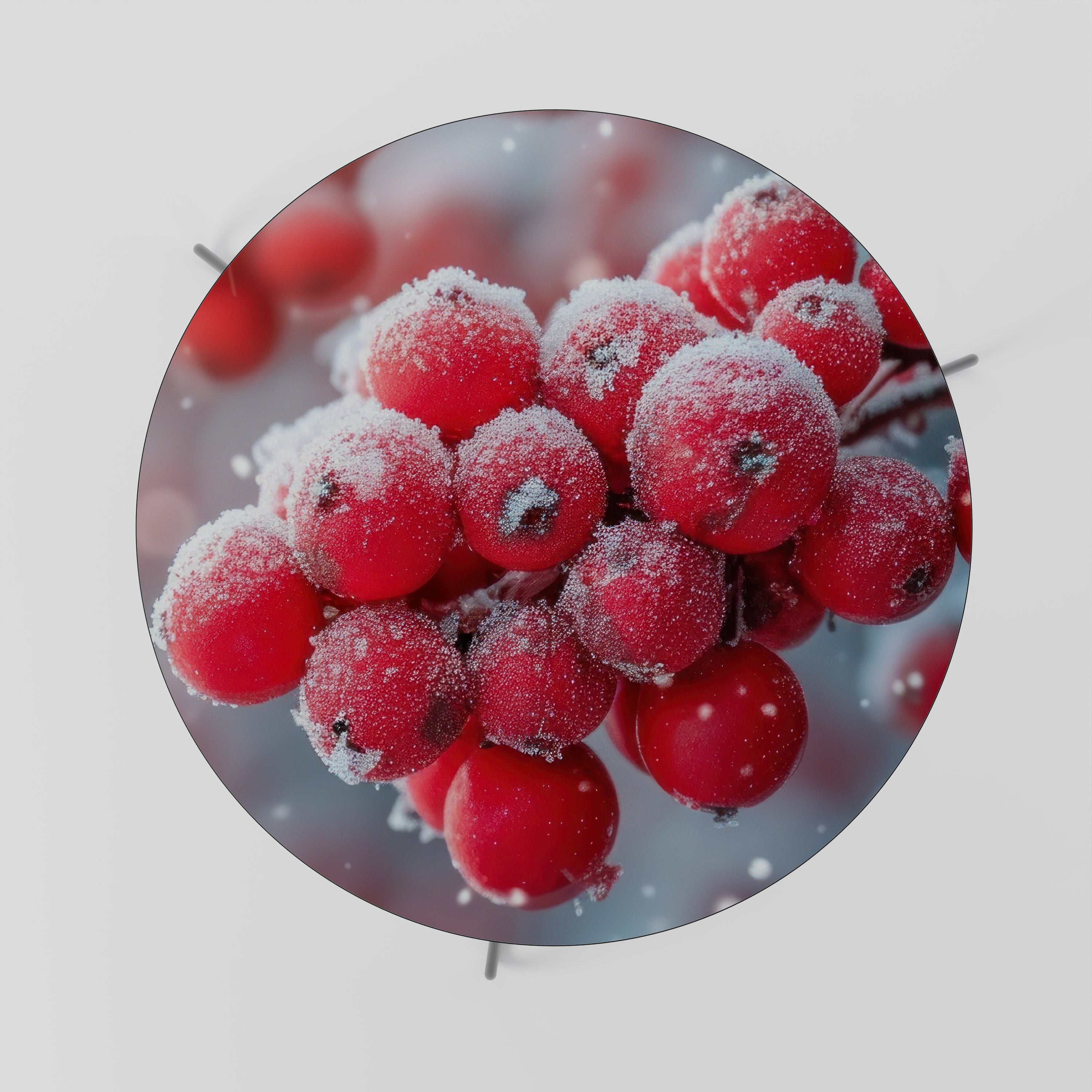 WINTER'S CRIMSON TREASURES Soffbord