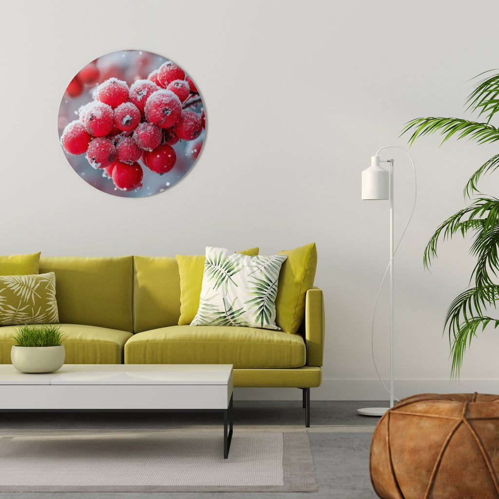 VINTERNS KRIMINÖRA SKATTER Rund Väggkonst