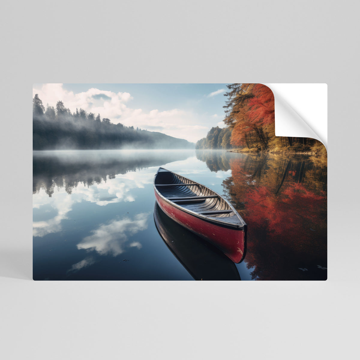 BOAT OF TRANQUILITY Självhäftande Horisontell Poster