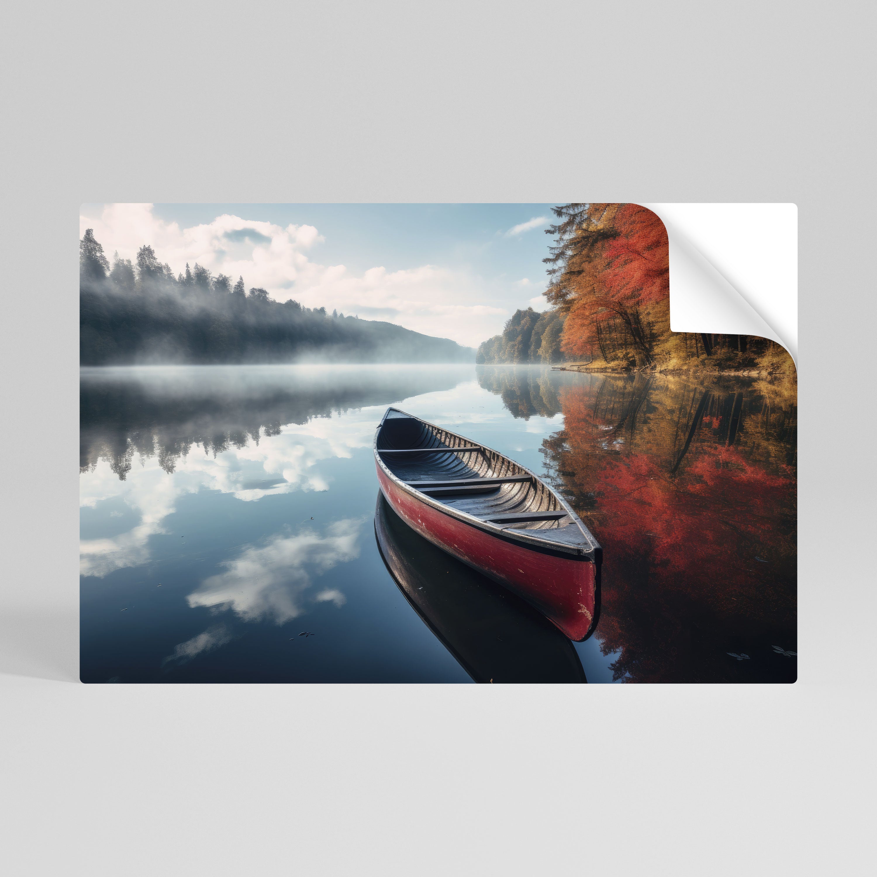 BOAT OF TRANQUILITY Peel and Stick Horizontal Poster