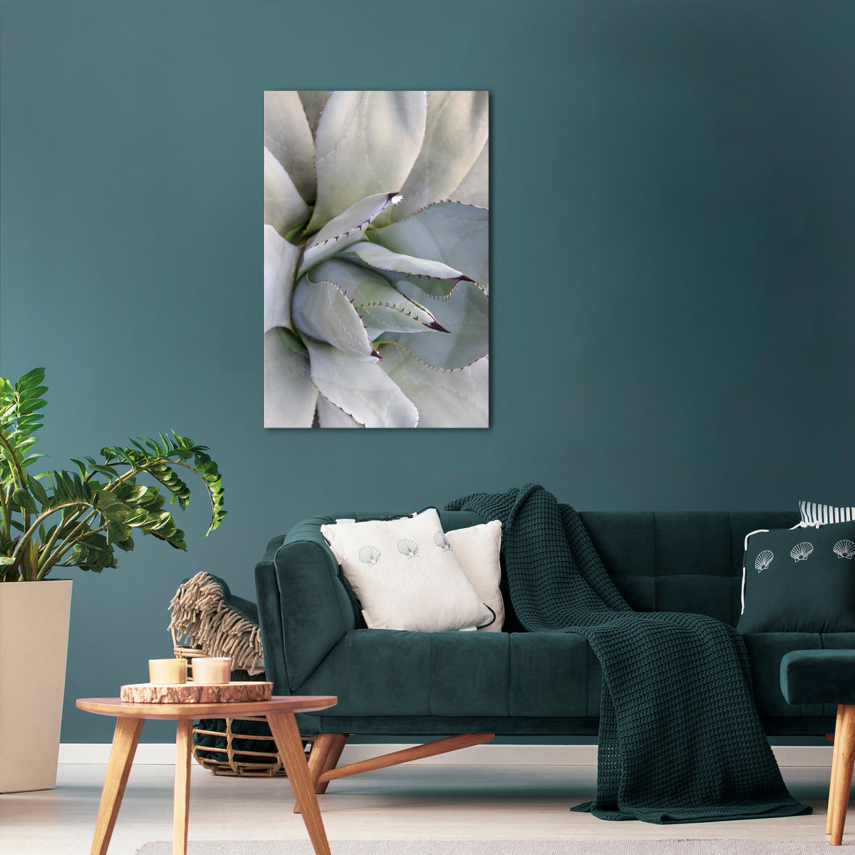 AGAVE ELEGANCE Vertical Canvas Print