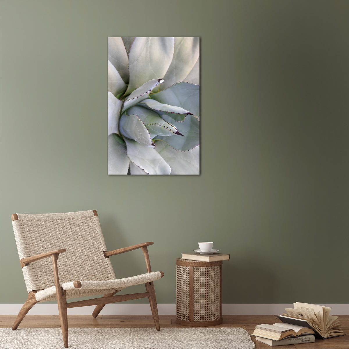 AGAVE ELEGANCE Vertical Canvas Print