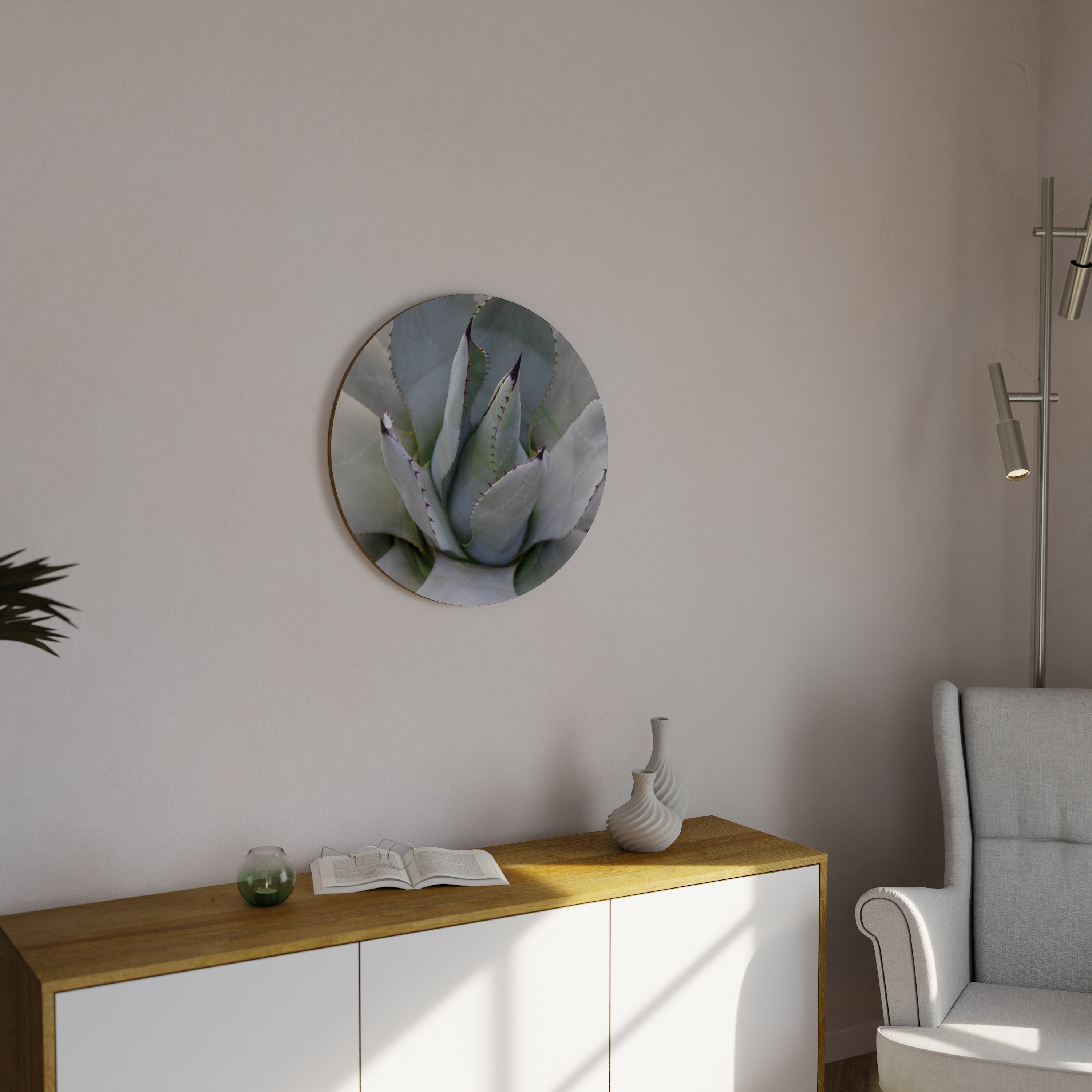 AGAVE ELEGANCE Rund Väggdekoration