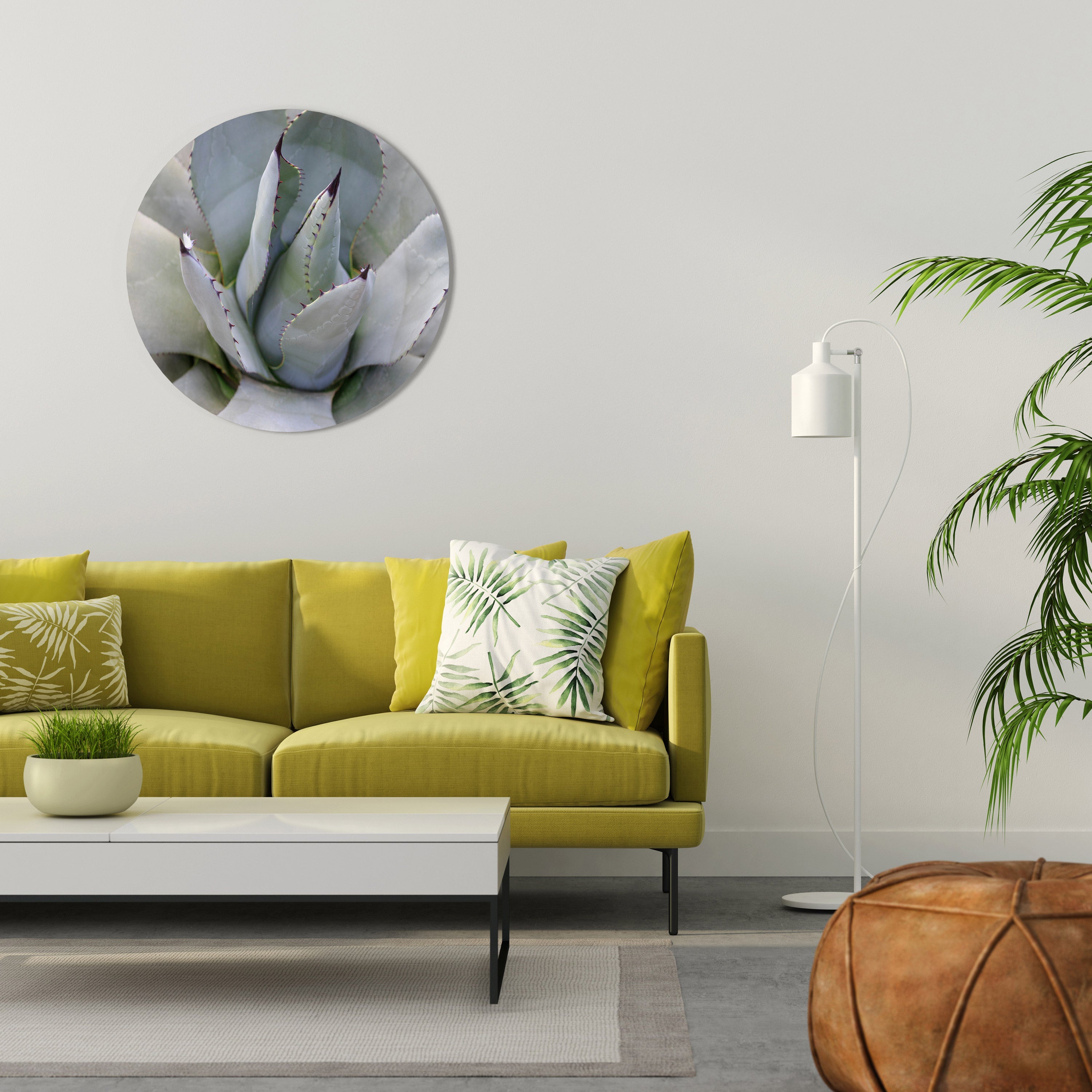 AGAVE ELEGANCE Rund Väggdekoration