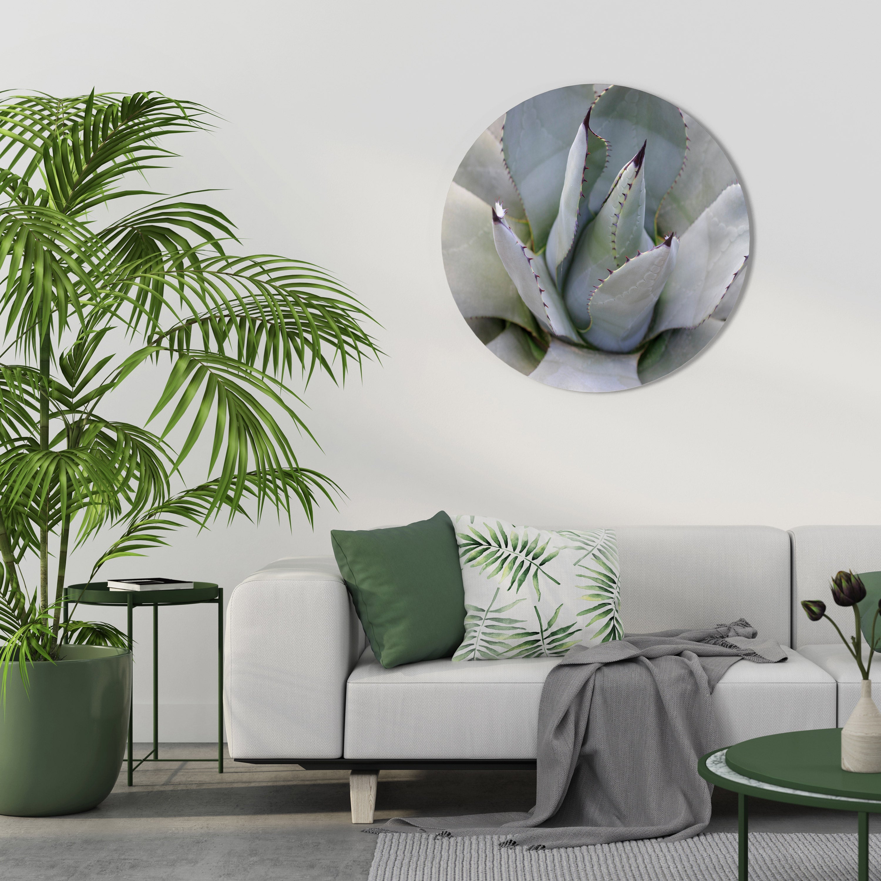 AGAVE ELEGANCE Rund Väggdekoration