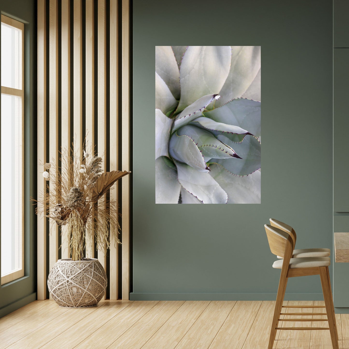 AGAVE ELEGANCE Vertikal poster med självhäftande motiv