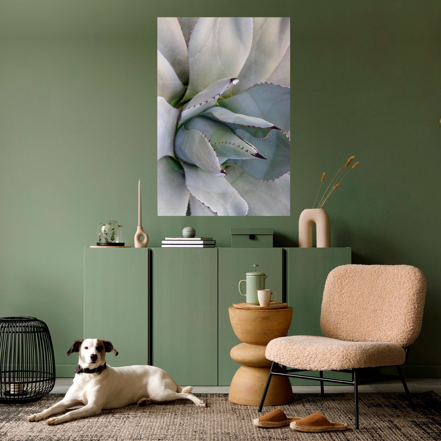 AGAVE ELEGANCE Vertikal poster med självhäftande motiv