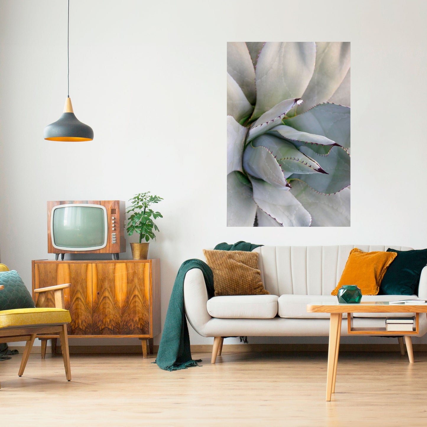 AGAVE ELEGANCE Vertikal poster med självhäftande motiv
