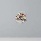 KRONBORDSPOESI Rund konsthylla i svart finish