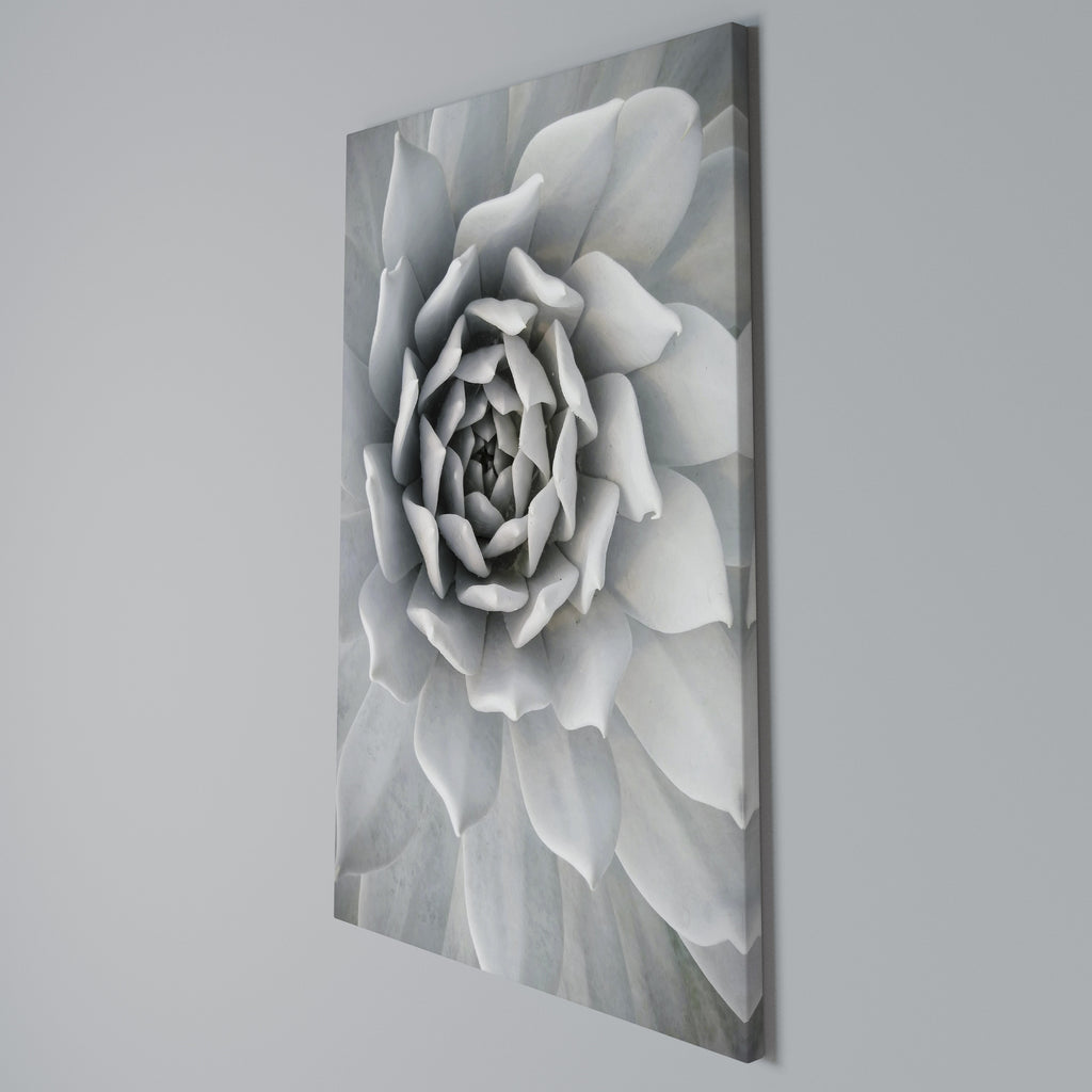 ELEGANT PETAL SWIRL Vertical Canvas Print