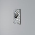 ELEGANT PETAL SWIRL Vertical Canvas Print