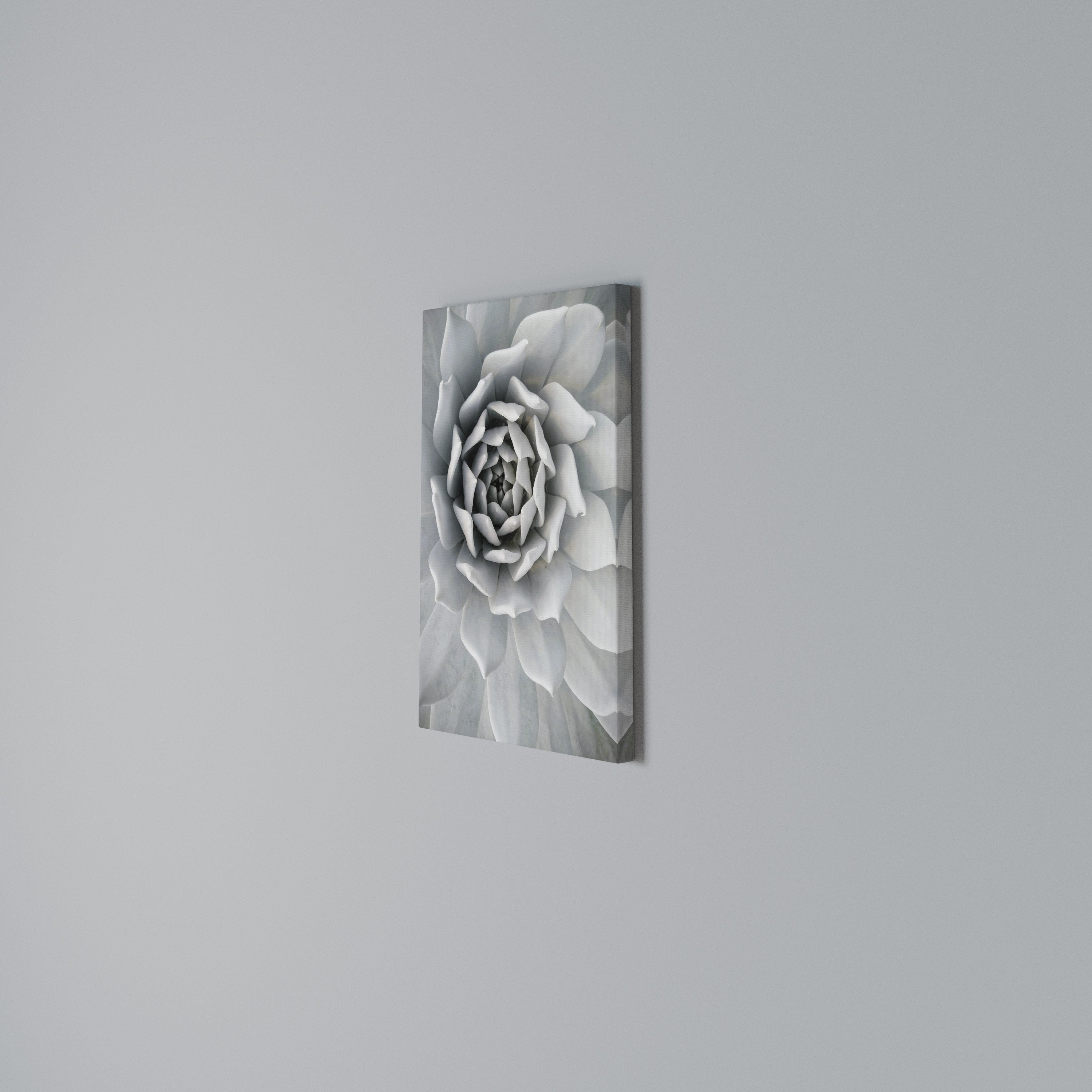 ELEGANT PETAL SWIRL Vertical Canvas Print