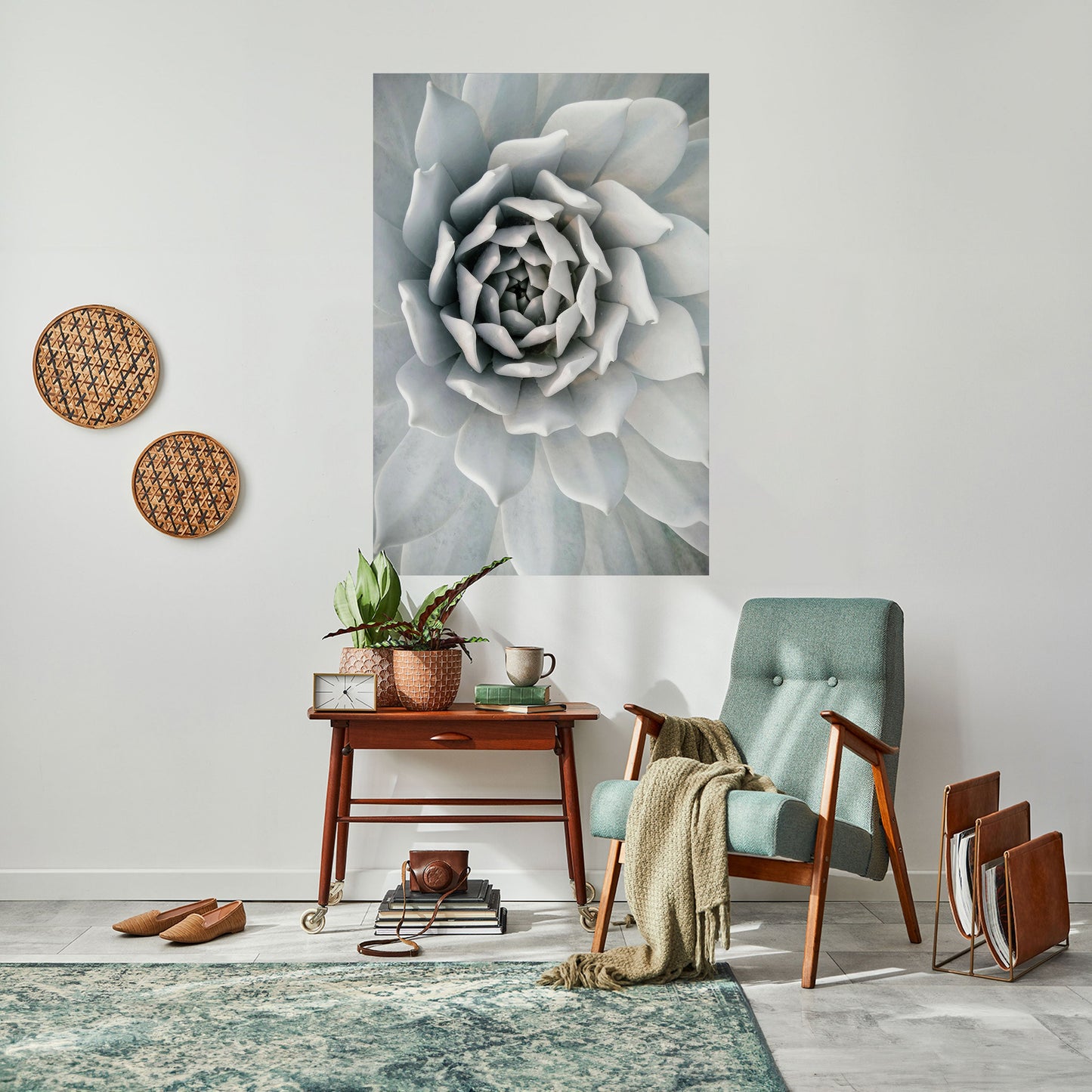 ELEGANT BLOMSTFRÄMNE, VÄLVKLISTA, vertikal poster