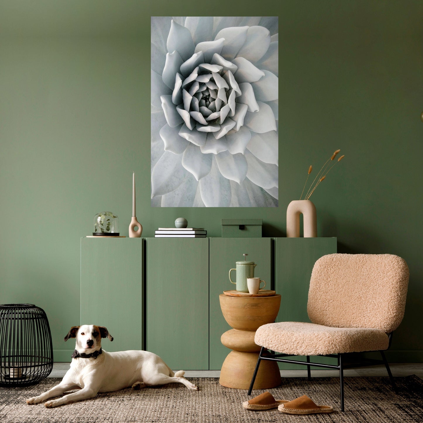 ELEGANT BLOMSTFRÄMNE, VÄLVKLISTA, vertikal poster