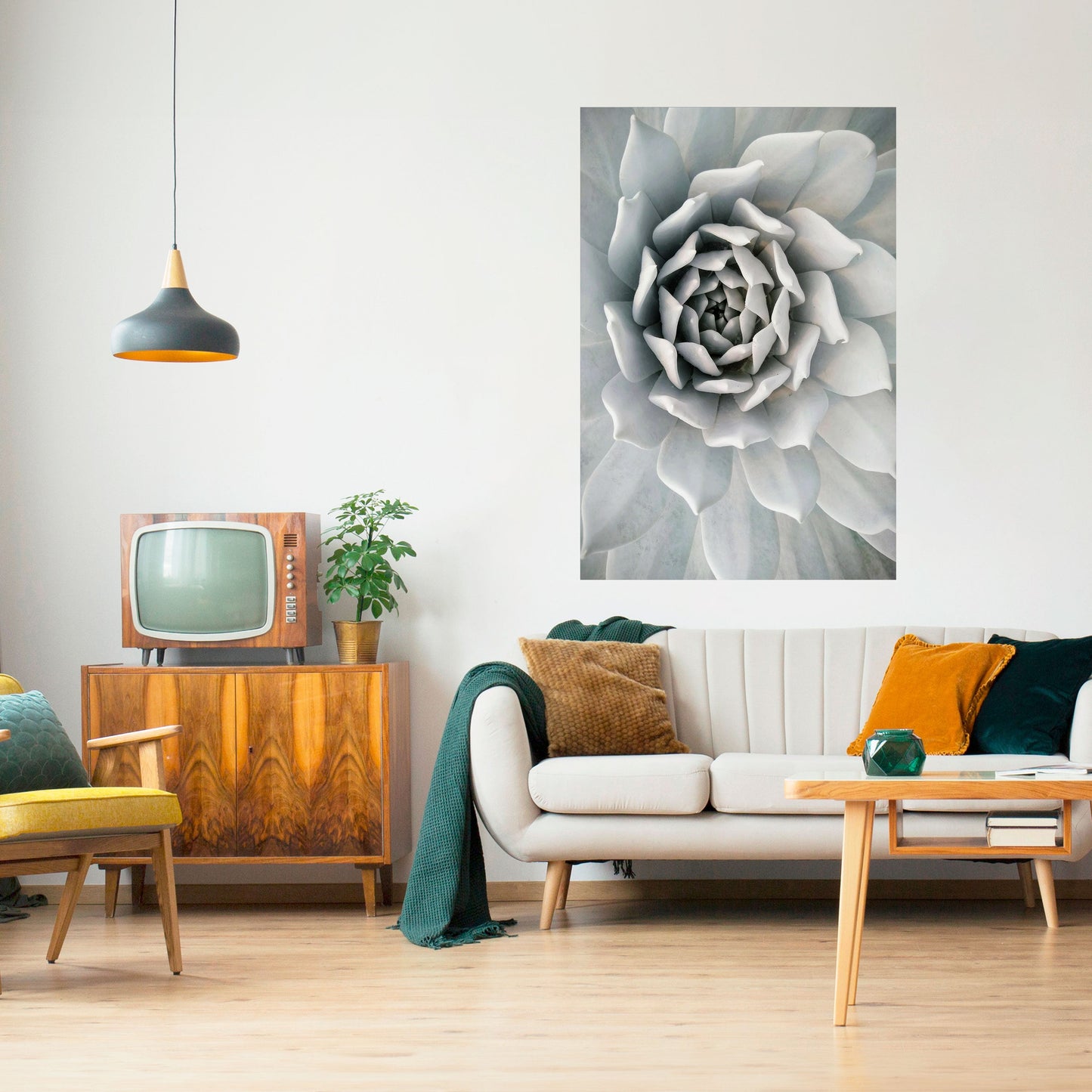 ELEGANT BLOMSTFRÄMNE, VÄLVKLISTA, vertikal poster