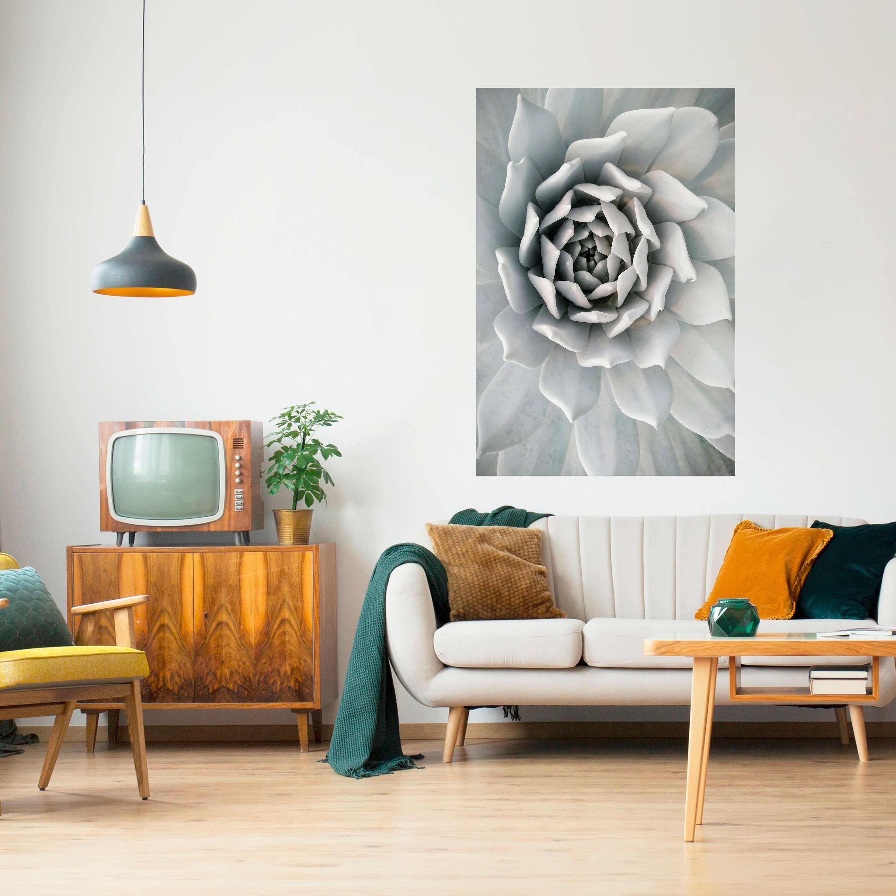 ELEGANT BLOMSTFRÄMNE, VÄLVKLISTA, vertikal poster