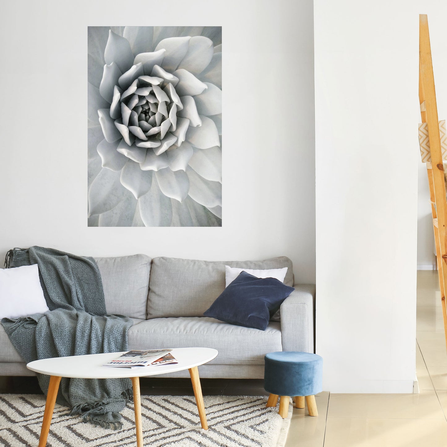 ELEGANT BLOMSTFRÄMNE, VÄLVKLISTA, vertikal poster