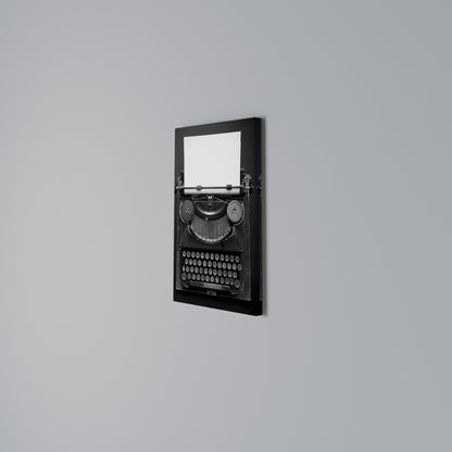 TYPEWRITER SYMPHONY Vertical Canvas Print