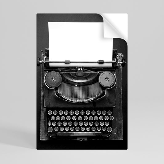 TYPEWRITER SYMPHONY Självhäftande Vertikal Poster