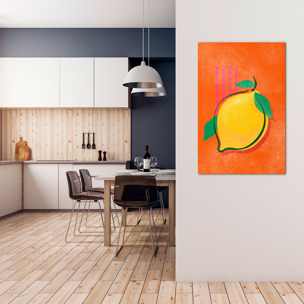 LUSCIOUS LEMON Vertical Canvas Print