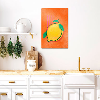 LUSCIOUS LEMON Vertical Canvas Print
