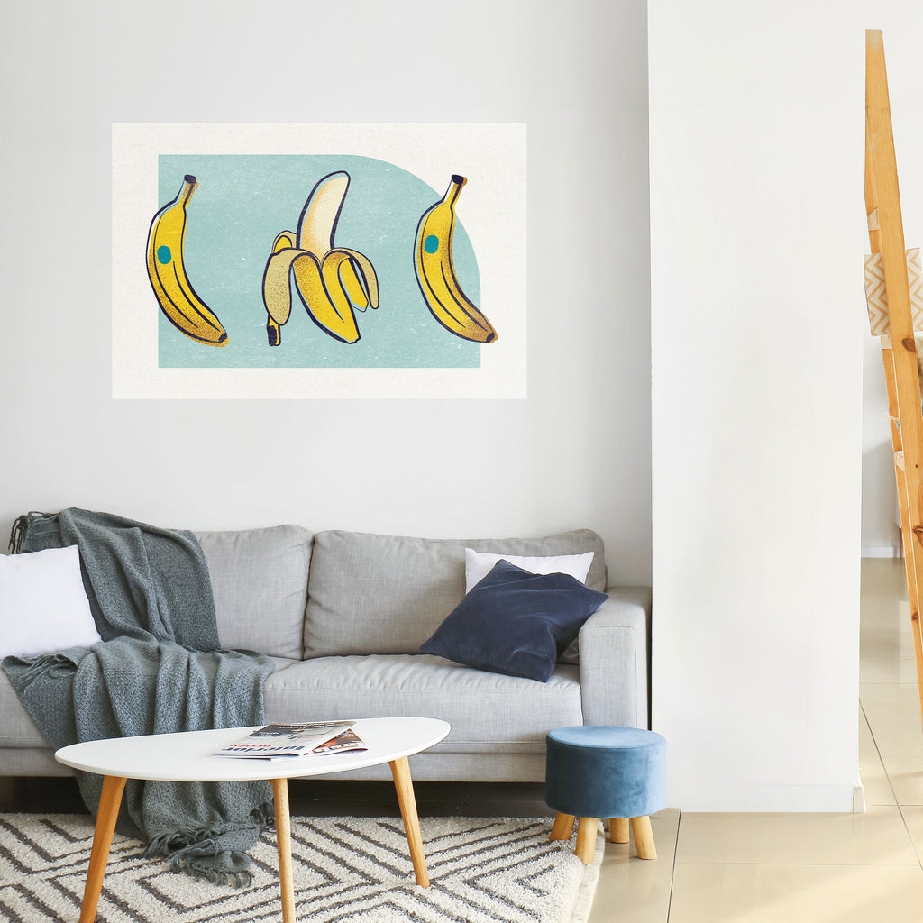 BOLD BANANBUQUET horisontell poster med självhäftande motiv