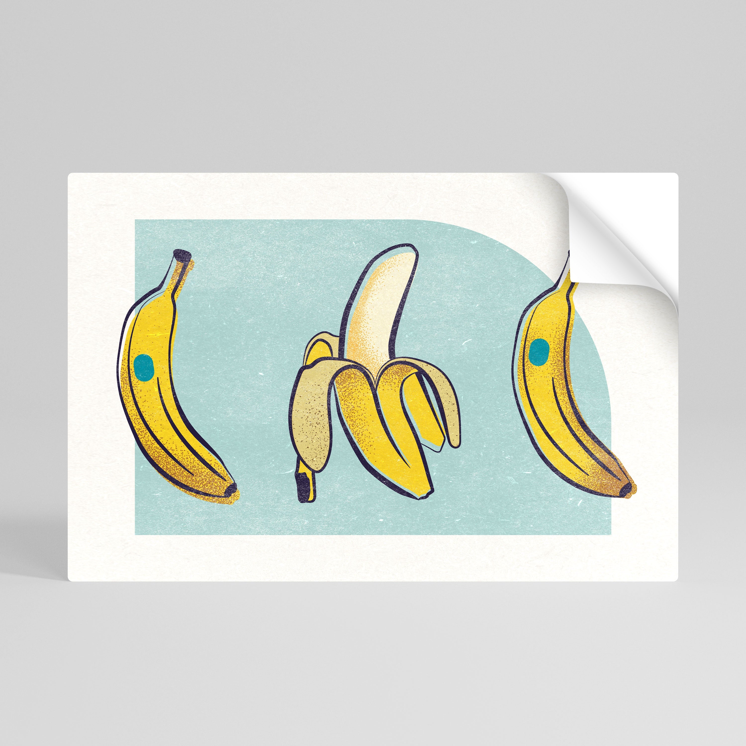 BOLD BANANBUQUET horisontell poster med självhäftande motiv