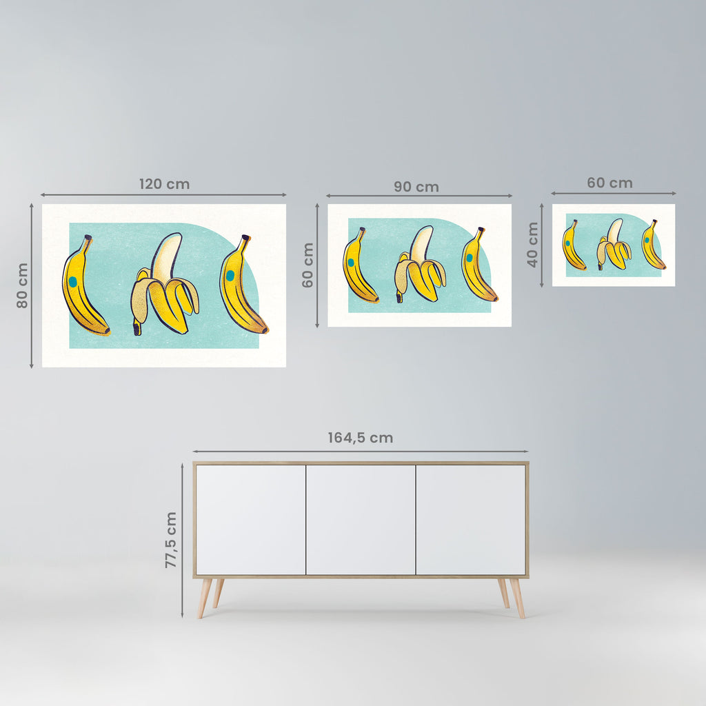 BOLD BANANBUQUET horisontell poster med självhäftande motiv