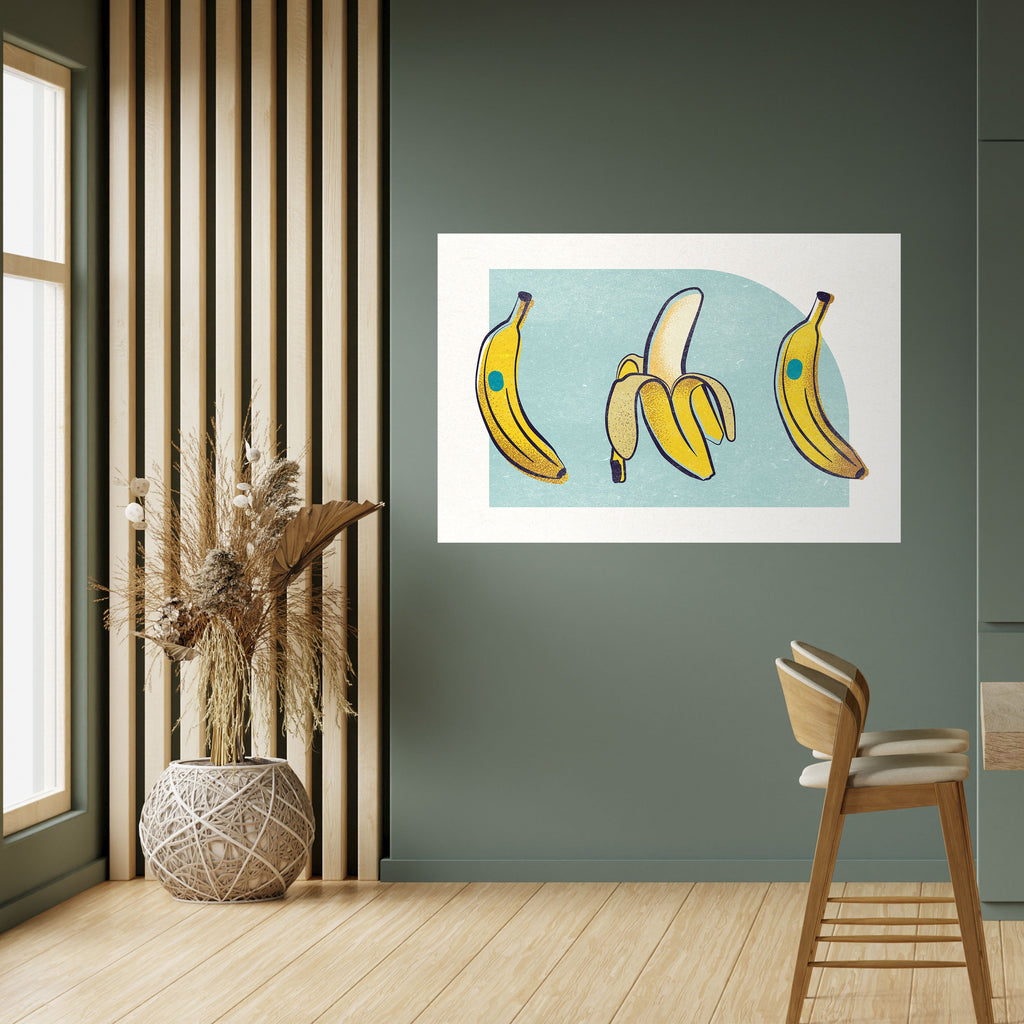 BOLD BANANBUQUET horisontell poster med självhäftande motiv