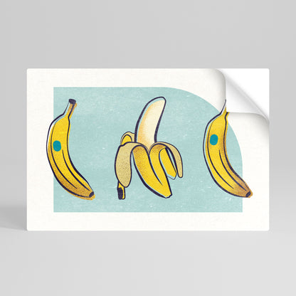 BOLD BANANBUQUET horisontell poster med självhäftande motiv