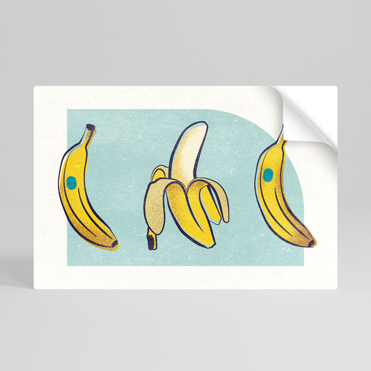 BOLD BANANBUQUET horisontell poster med självhäftande motiv