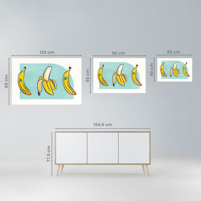 BOLD BANANBUQUET horisontell poster med självhäftande motiv