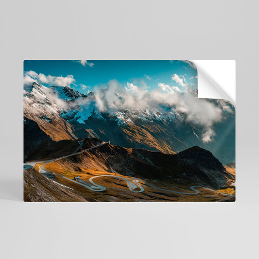 MOUNTAIN SERPENTINE Peel and Stick Horizontal Poster