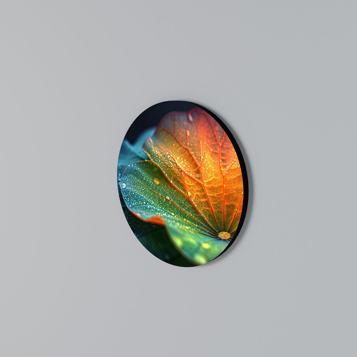 ECHOES OF RAIN Rund väggdekor