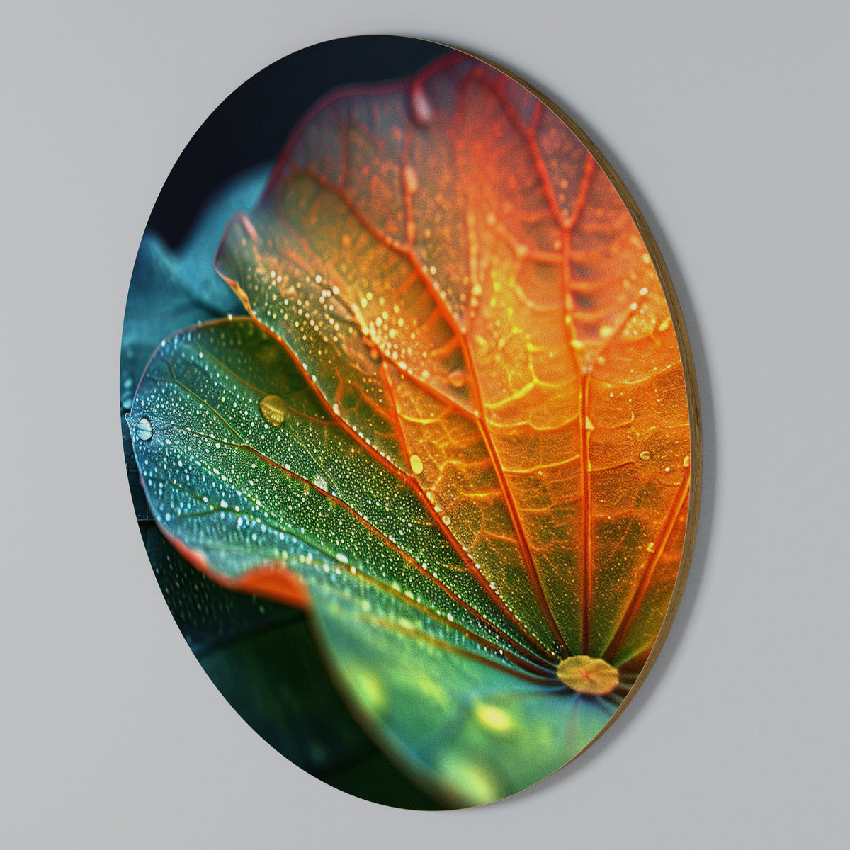 ECHOES OF RAIN Rund väggdekor