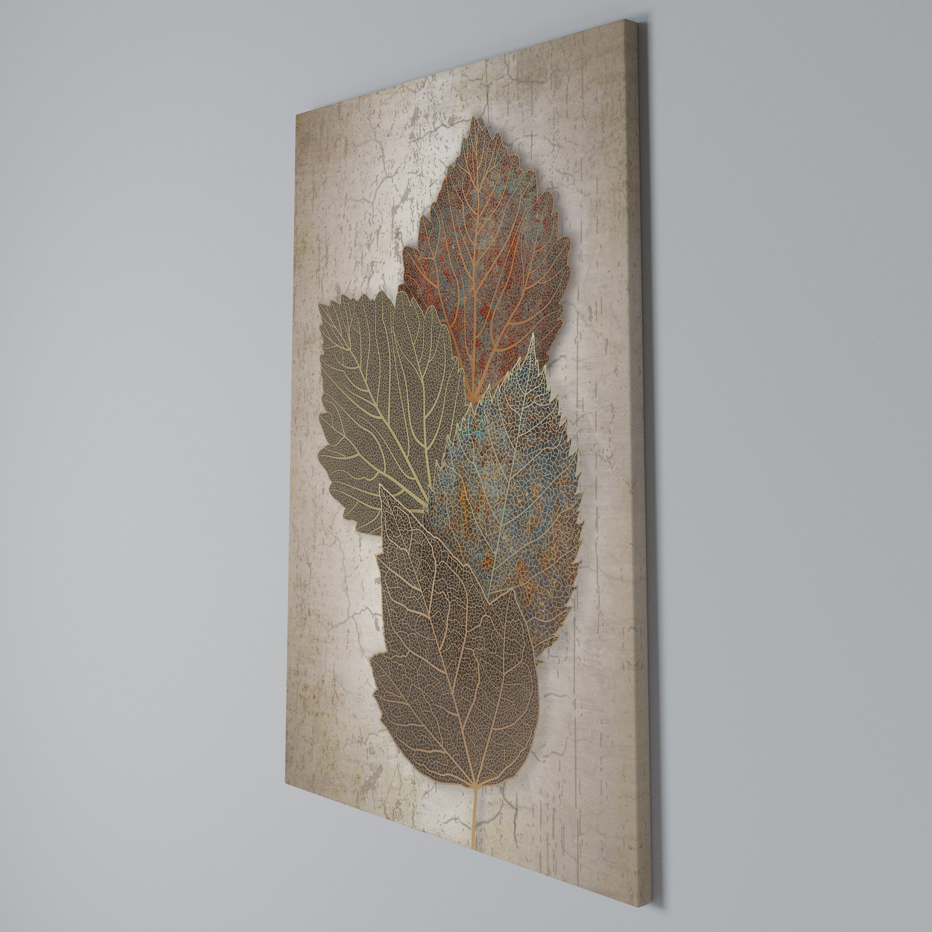 LEAVES OF TIME Vertical Canvas Print
