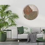LEAVES OF TIME Round Wall Art