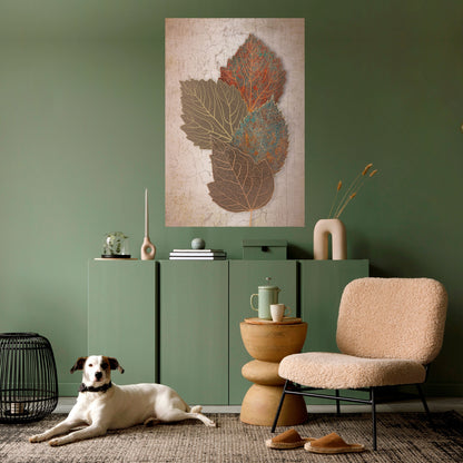 LEAVES OF TIME Peel and Stick Vertical Poster