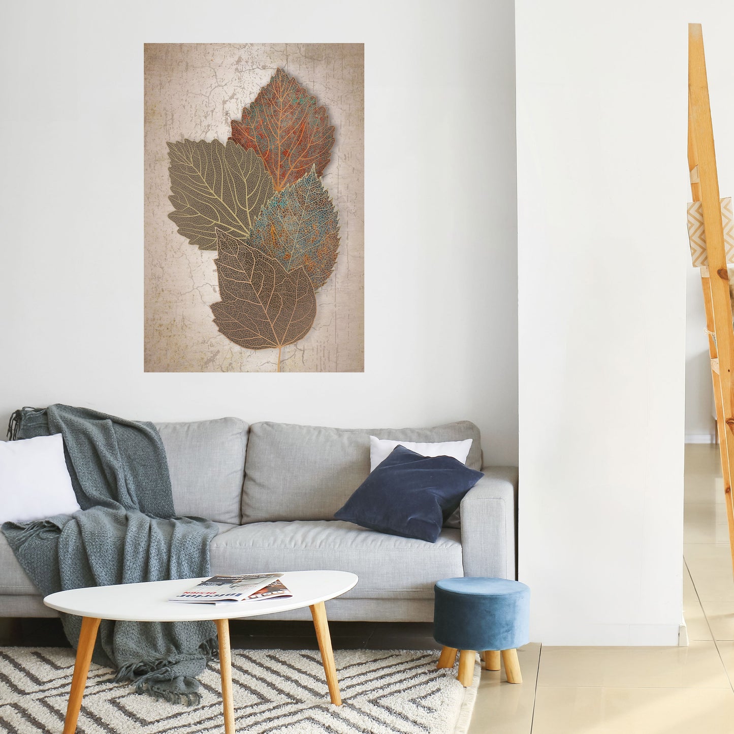 LEAVES OF TIME Peel and Stick Vertical Poster