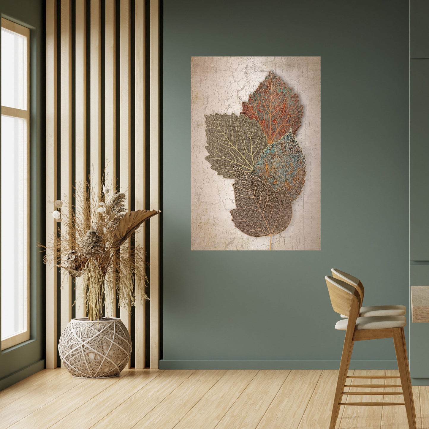 LEAVES OF TIME Peel and Stick Vertical Poster